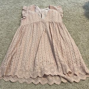 Eyelet Romper Dress